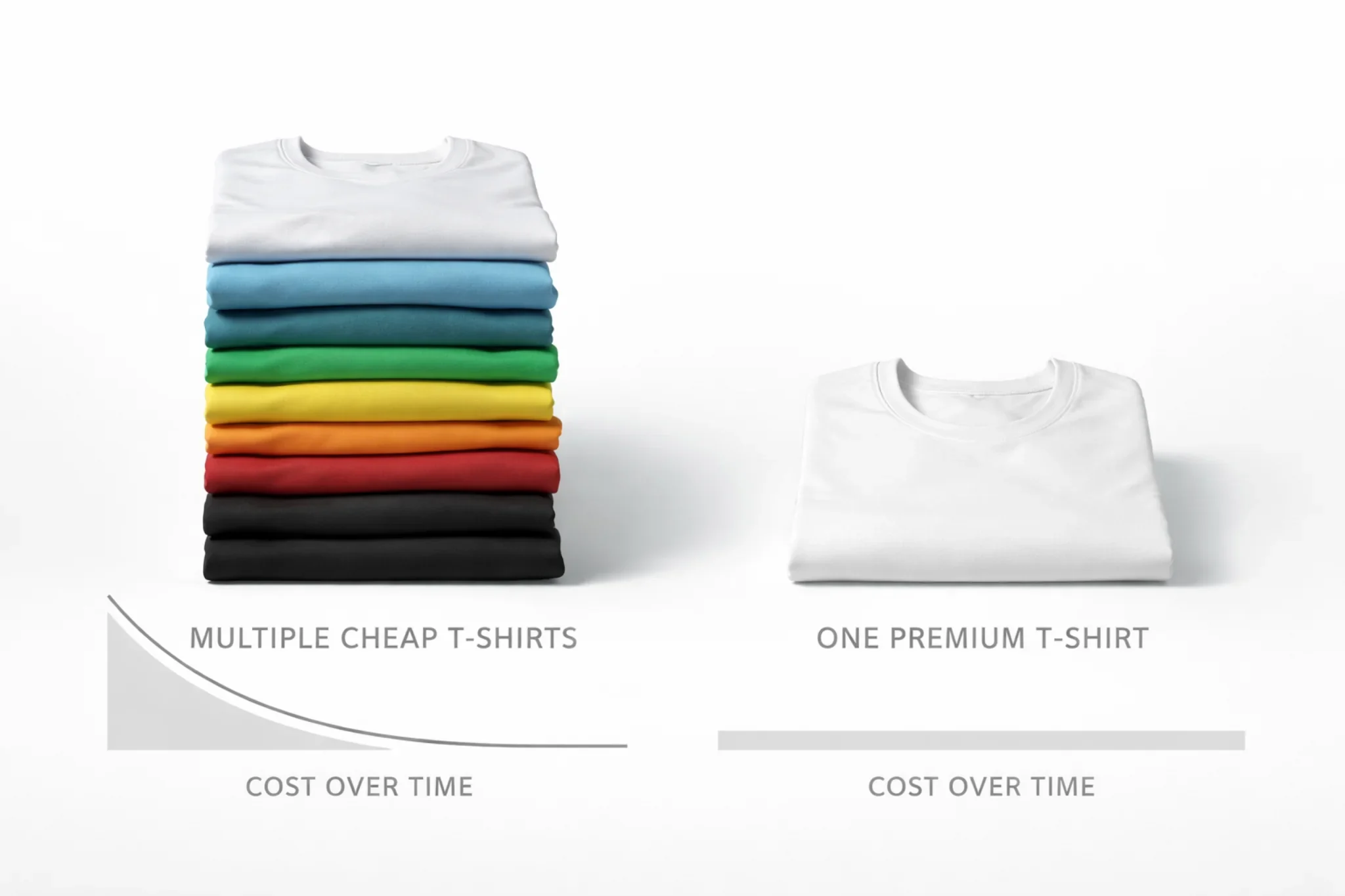 Cheap clothing costing more over time compared to quality clothing